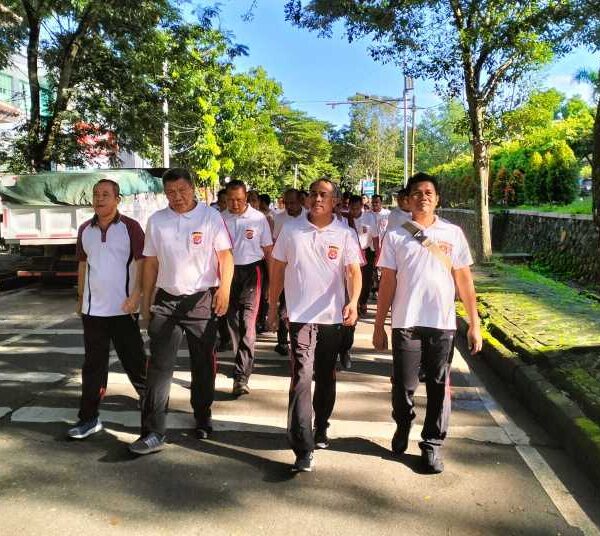 Kasat Reskrim Tangerang Bersama Anggota Olahraga Rutin Jaga Kebugaran Tubuh